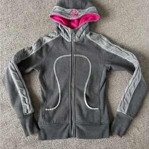 Lululemon Gray and Pink Hoodie